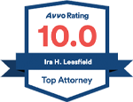 Avvo 10.0 Rating - Ira H. Leesfield