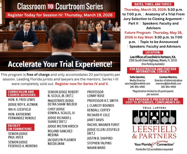 Classroom to Courtroom Series